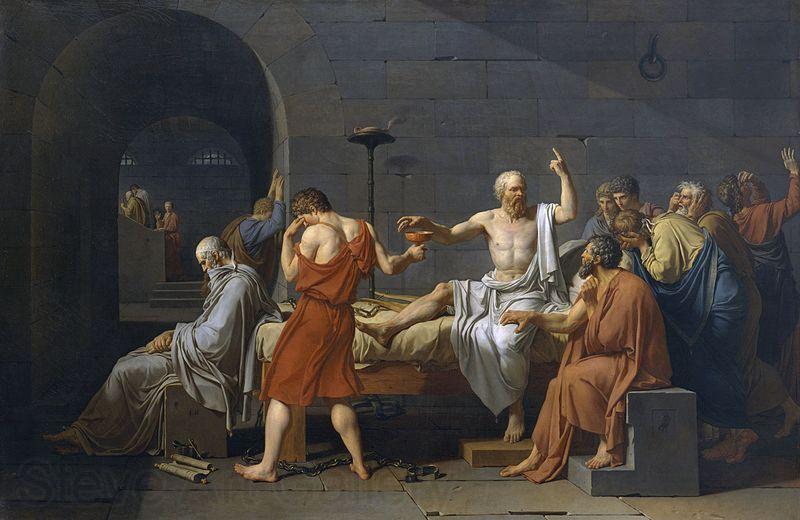 Jacques-Louis David The Death of Socrates France oil painting art